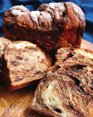 Pan Brioche tres chocolates